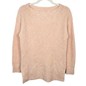 Loft Women's Knit Sweater Size XS‎ Light Pink Salmon Colored Oversized